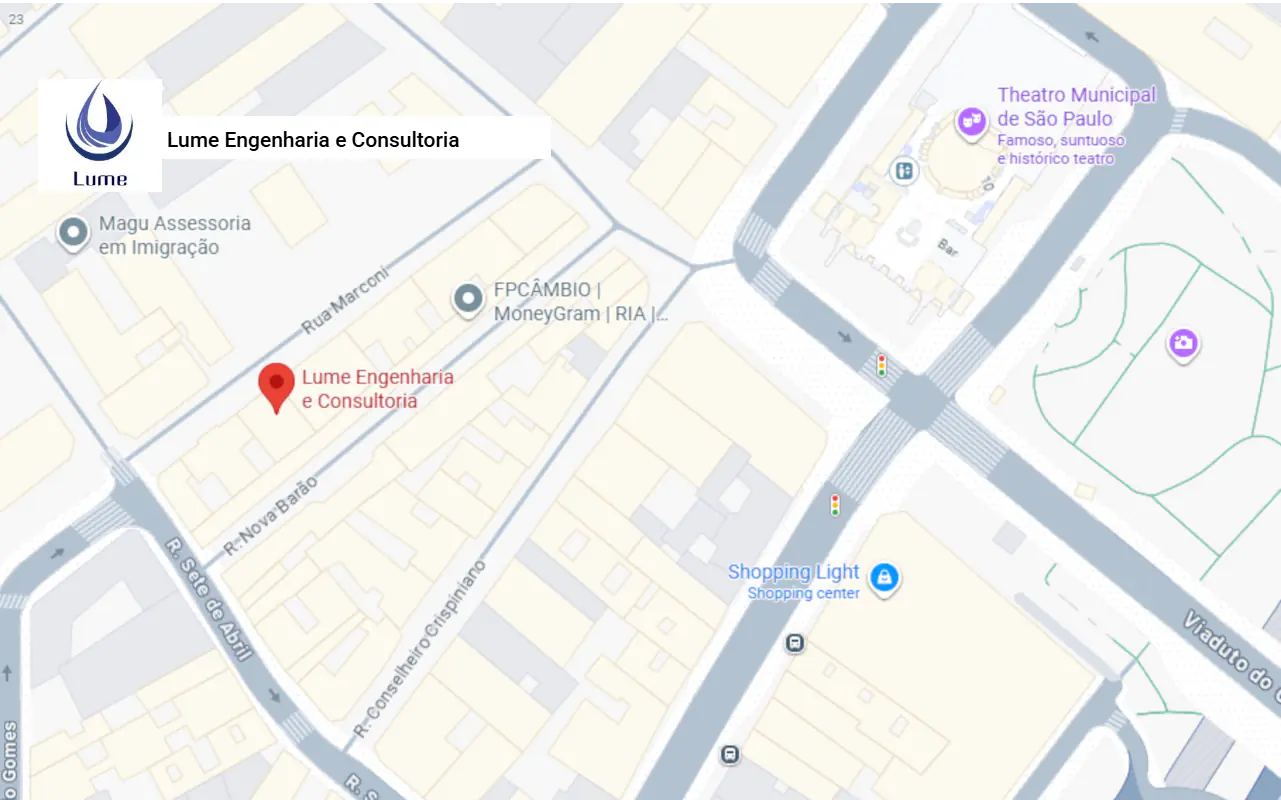 Mapa da Lume Engenharia e Consultoria (clique para abrir)